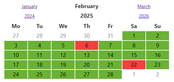 Every day habit tracker